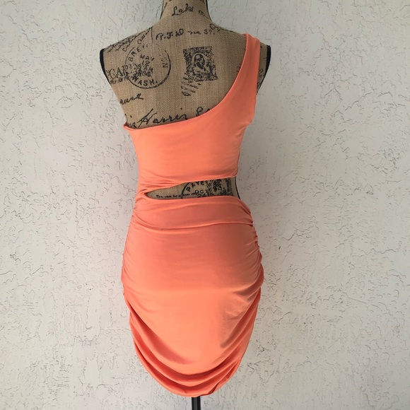 ‼️‼️salmon color cut off dress‼️ - Picture 3 of 5